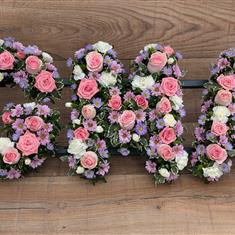 Floral Funeral Letters