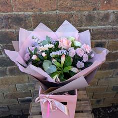 Florist Choice Pastel Hand Tied Bouquet