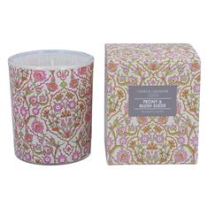 Gisela Graham Candle Peony &amp; Blush Suede