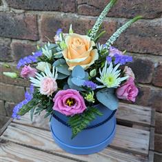 Pastel Hatbox Arrangement