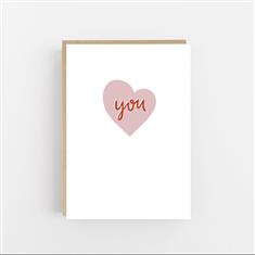 Love you greetings card