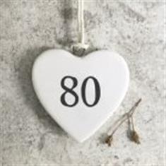 East of India Porcelain heart - 80
