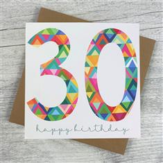 Happy Birthday 30 Card