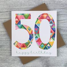 Happy Birthday 50 Card
