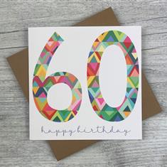 Happy Birthday 60 Card