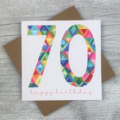 Happy Birthday 70 Card