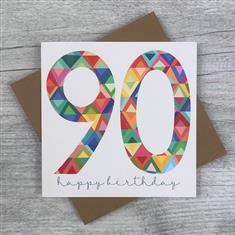 Happy Birthday 90 Card