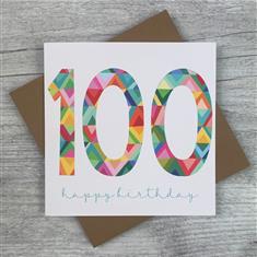 Happy Birthday 100 Card