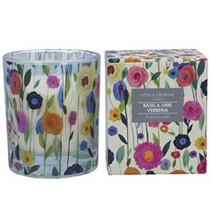Gisela Graham Basil &amp; lime Verbena Scented Candle 
